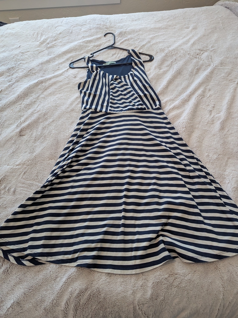 Maurices Navy and White Striped Dress